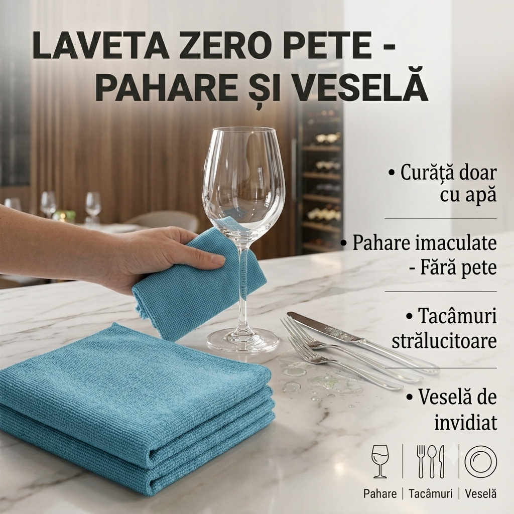 Laveta Zero Pete - Pahare și Veselă